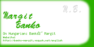 margit banko business card